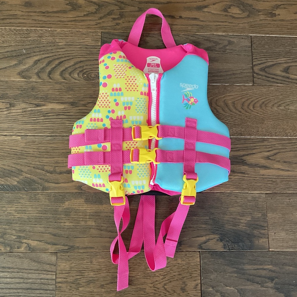 Speedo Kids' Vibrant Life Vest - Child 30-50 lbs